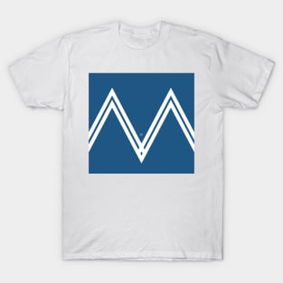 Blue V 3 #blue #white #abstract #artdeco #minimal #art #design #kirovair #buyart #decor #home T-Shirt